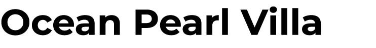 Ocean Pearl Villa