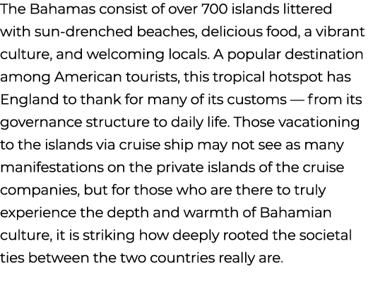 The Bahamas consist of over 700 islands littered with sun drenched beaches, delicious food, a vibrant culture, and we...