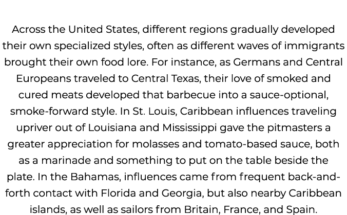 Across the United States, different regions gradually developed their own specialized styles, often as different wave...