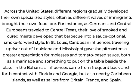 Across the United States, different regions gradually developed their own specialized styles, often as different wave...