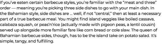 If you’ve eaten certain barbecue styles, you’re familiar with the “meat and three” order — meaning you’re picking thr...
