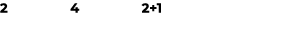 2 4 2+1
