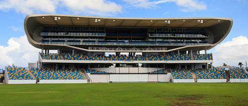 BRIDGETOWN, BARBADOS - NOVEMBER 9: Kensington Oval Cricket Ground in Bridgetown, Barbados, pictured on November 9, 2013.  The venue hosted the 2007 World Cup Final and the 2010 ICC World T20 Final. 