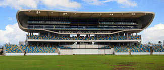 BRIDGETOWN, BARBADOS - NOVEMBER 9: Kensington Oval Cricket Ground in Bridgetown, Barbados, pictured on November 9, 2013.  The venue hosted the 2007 World Cup Final and the 2010 ICC World T20 Final. 