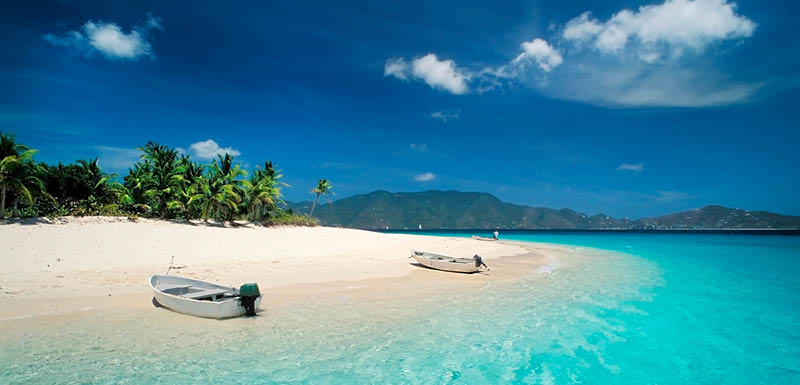 CARIBBEAN - BRITISH VIRGIN ISLANDS - SANDY CAY - islet near Jost Van Dyke
