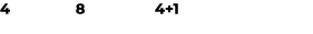 4 8 4+1