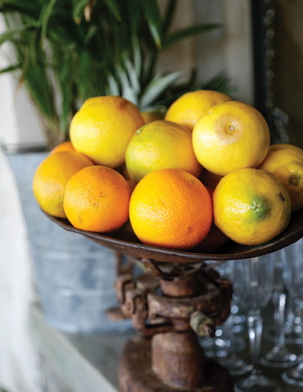 Plate of oranges Cabo San Lucas, Mexico.
