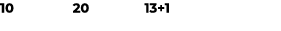 10 20 13+1