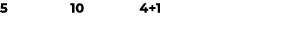 5 10 4+1