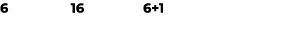 6 16 6+1