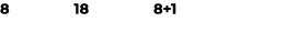 8 18 8+1