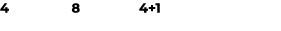 4 8 4+1