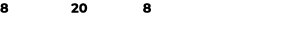 8 20 8