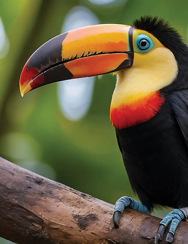 beautifull toucan close up photo