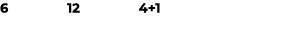 6 12 4+1 