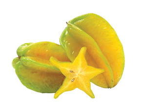 Carambole on a white background