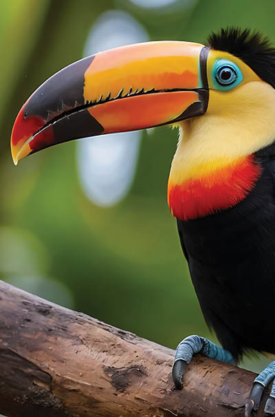 beautifull toucan close up photo