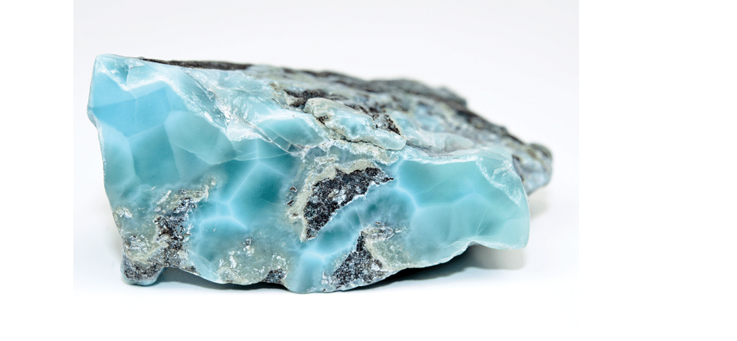 rare larimar stone, raw