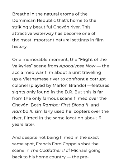  Breathe in the natural aroma of the Dominican Republic that’s home to the strikingly beautiful Chav n river. This at...