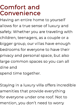 Comfort and Convenience Having an entire home to yourself allows for a true sense of luxury and safety. Whether you a...