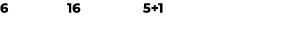 6 16 5+1