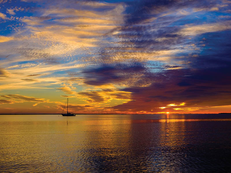 The natural beauty of the Florida Keys at sunset.