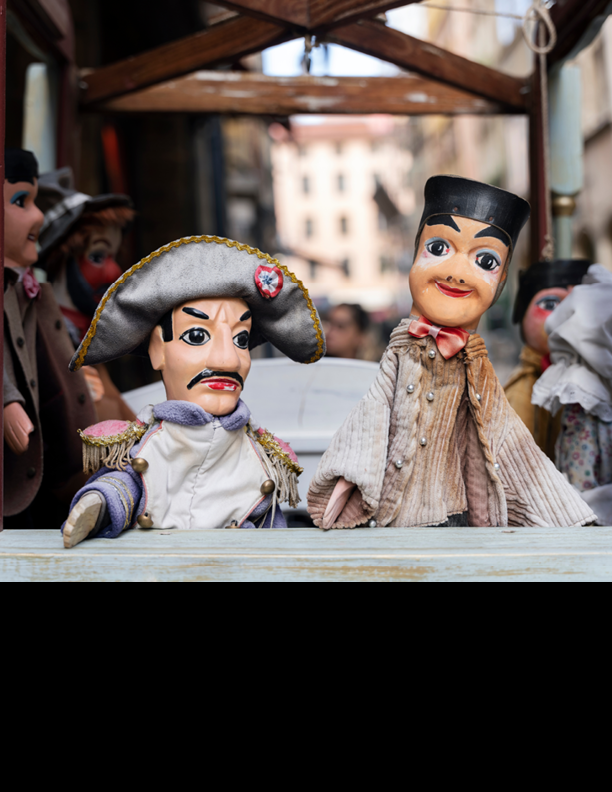 LYON, FRANCE, NOVEMBER 6, 2022 : famous Guignol puppet in Lyon, France