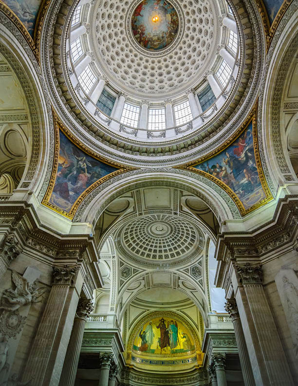 Inside the Pantheon, Paris, France
