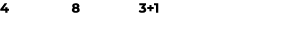 4 8 3+1