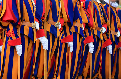 Vatican. Les Gardes Suisses. 
