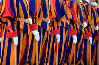 Vatican. Les Gardes Suisses. 