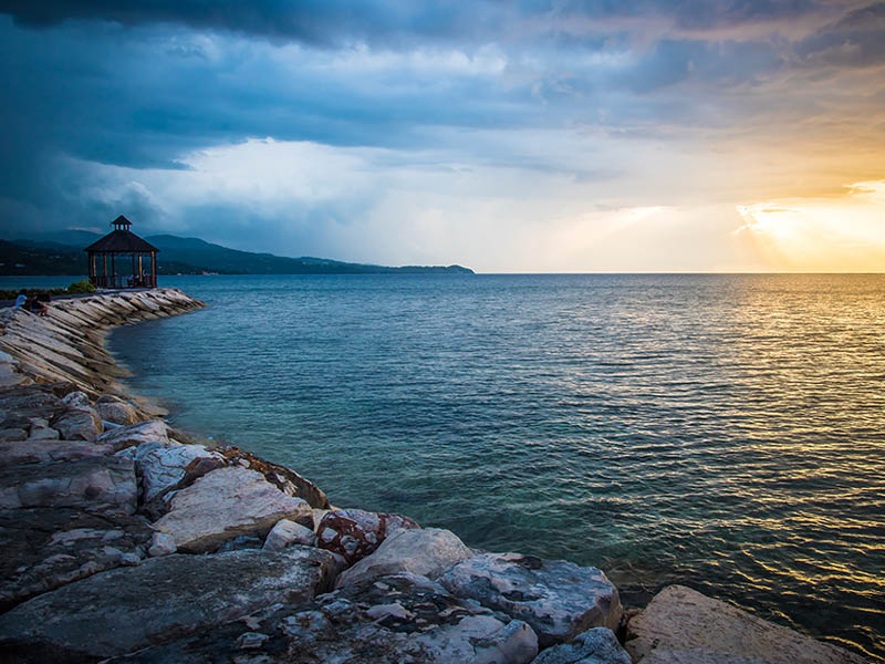 Sunset at the Beach Montego Bay Jamaica 