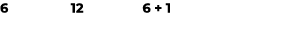 6 12 6 + 1 