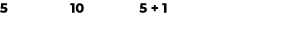 5 10 5 + 1