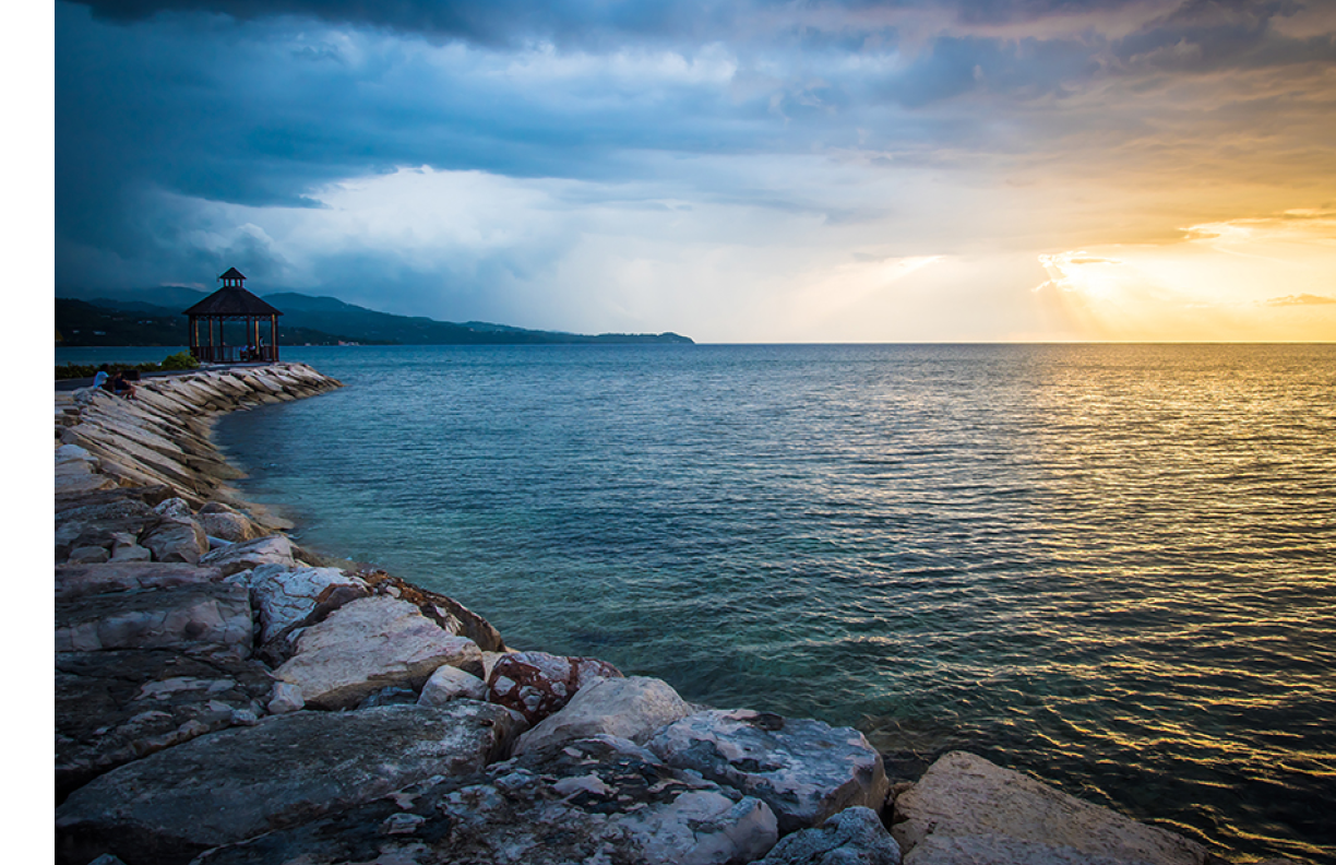 Sunset at the Beach Montego Bay Jamaica 