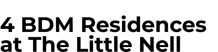 4 BDM Residences at The Little Nell