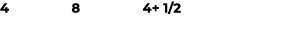 4 8 4+ 1/2