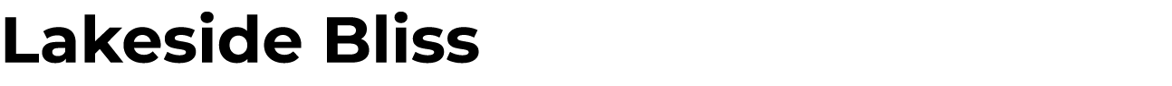 Lakeside Bliss