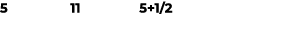 5 11 5+1/2