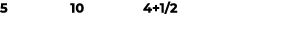5 10 4+1/2