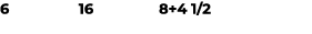 6 16 8+4 1/2