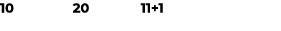 10 20 11+1