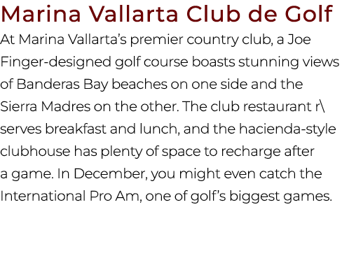 Marina Vallarta Club de Golf At Marina Vallarta’s premier country club, a Joe Finger designed golf course boasts stun...