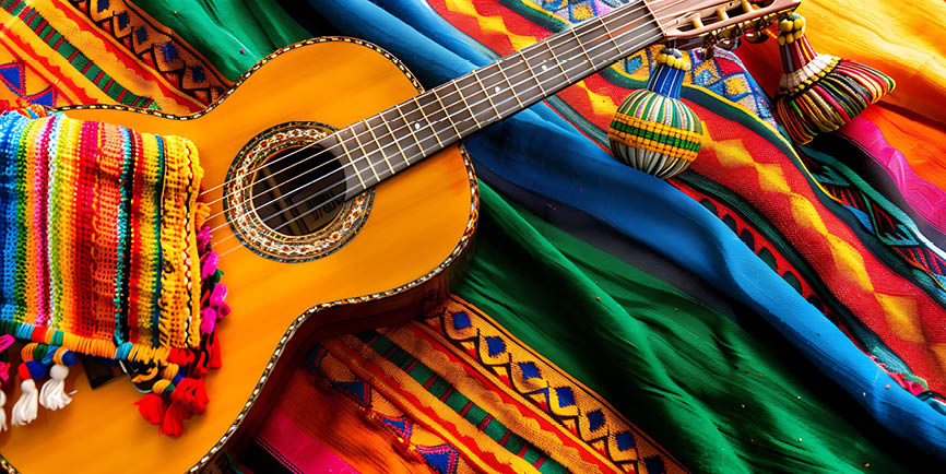Hispanic Culture Through Traditional Clothing and Music Instruments
