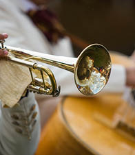 Trumpet performance at the concert day