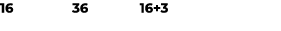 16 36 16+3