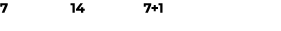 7 14 7+1