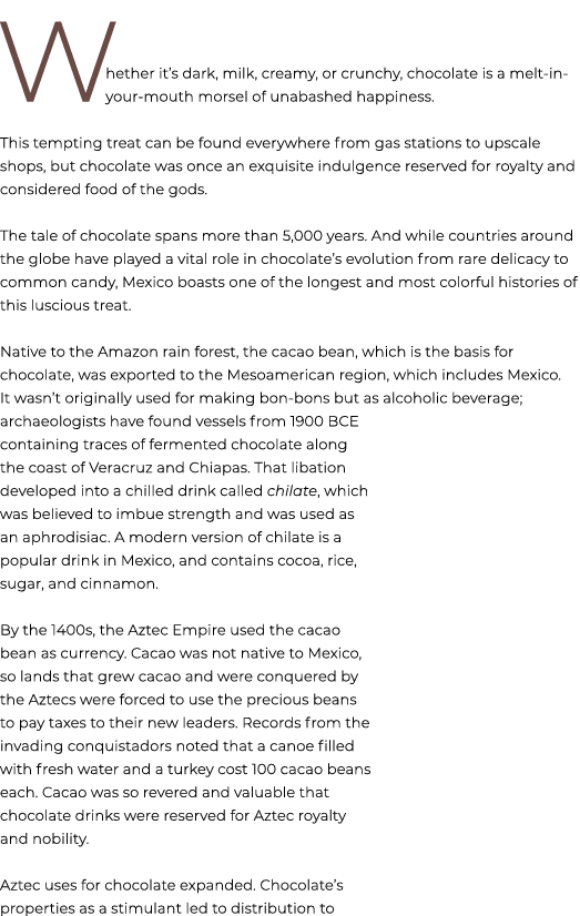 W hether it’s dark, milk, creamy, or crunchy, chocolate is a melt in your mouth morsel of unabashed happiness. This t...