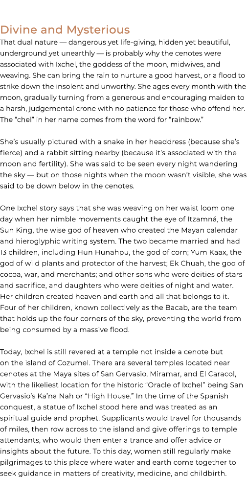 Divine and Mysterious That dual nature — dangerous yet life giving, hidden yet beautiful, underground yet unearthly —...