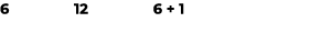 6 12 6 + 1